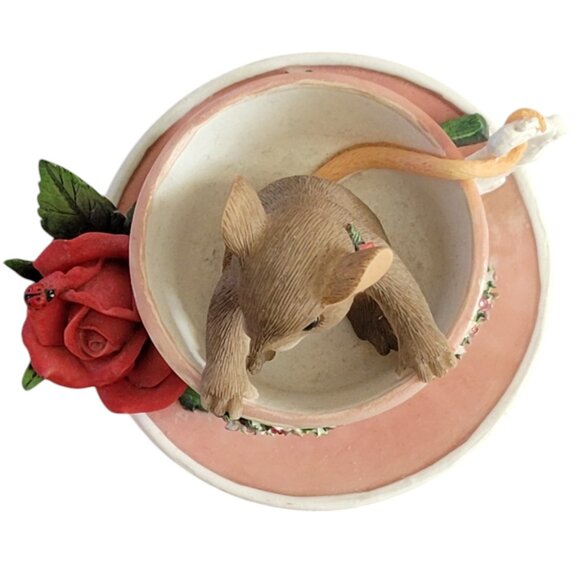 Vintage Fitz and Floyd Charming Tails "World's Finest Grandma" Figurine - Picture 4 of 13